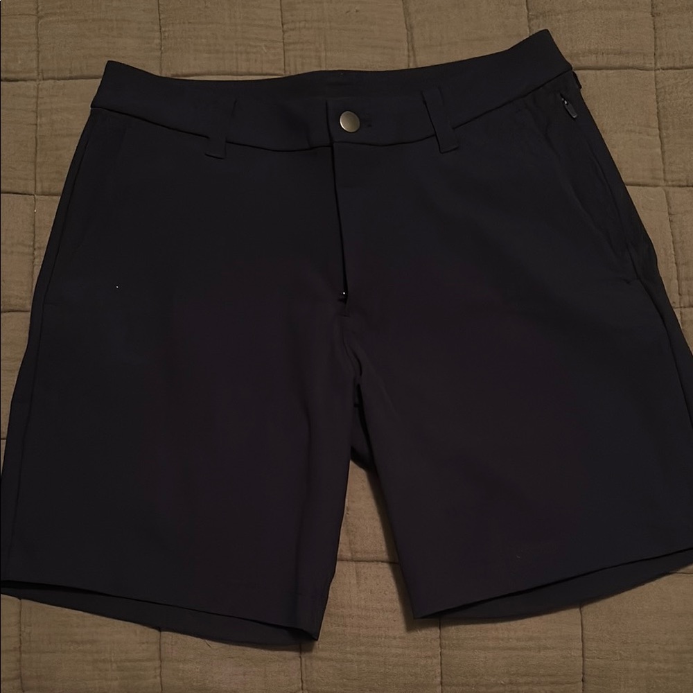 Lululemon Athletica Black Flat Front Shorts